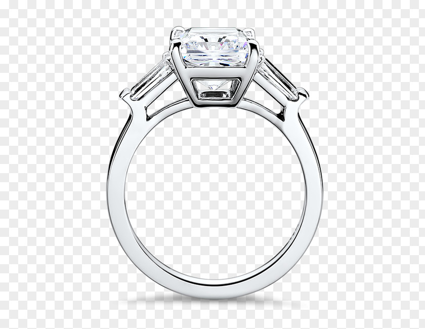 Radiant Cut Diamond Ring Settings Engagement Wedding PNG