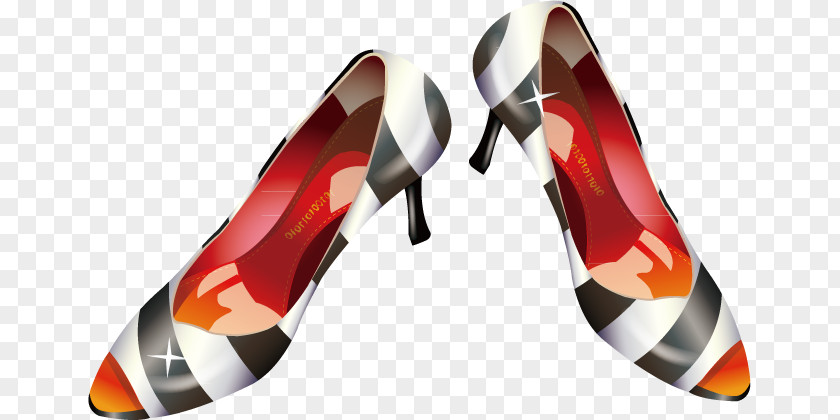 Fashion High Heels Shopping Shoe PNG