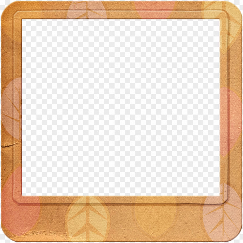 Beautiful Orange Frame Picture PNG