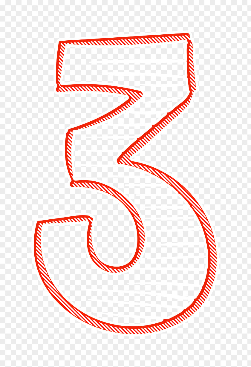 Drawing Of Number 3 Icon Three Education PNG