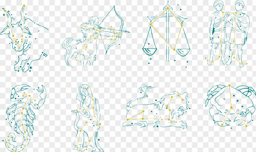 Libra Elements Text Cartoon Illustration PNG