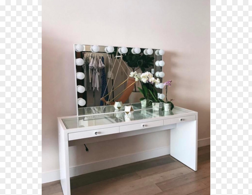 Makeup Table Coffee Tables Light Mirror Cosmetics PNG