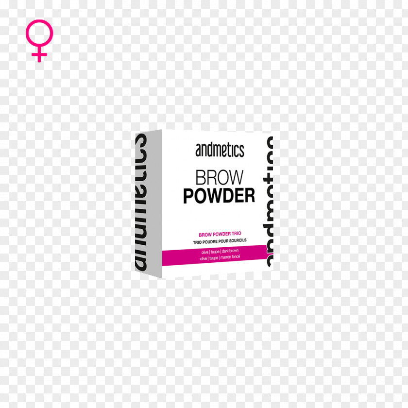 Powder Eyebrow Brand Logo Cosmetics Font PNG