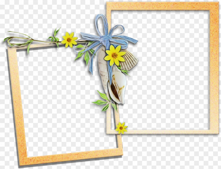 Wildflower Plant Background Flowers Frame PNG