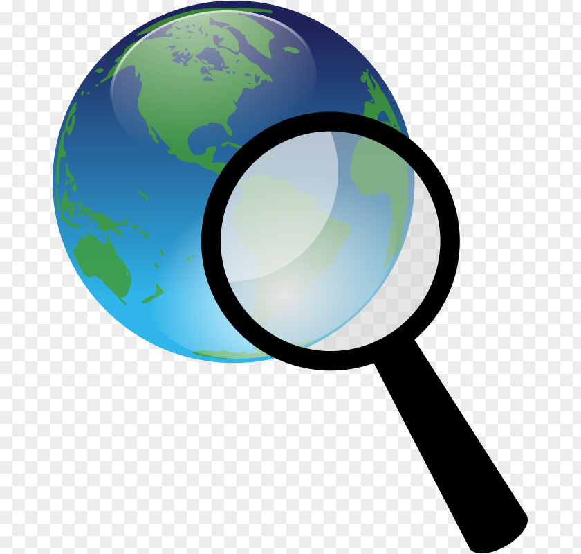 Earth Science Clipart Magnifying Glass Web Search Engine Clip Art PNG