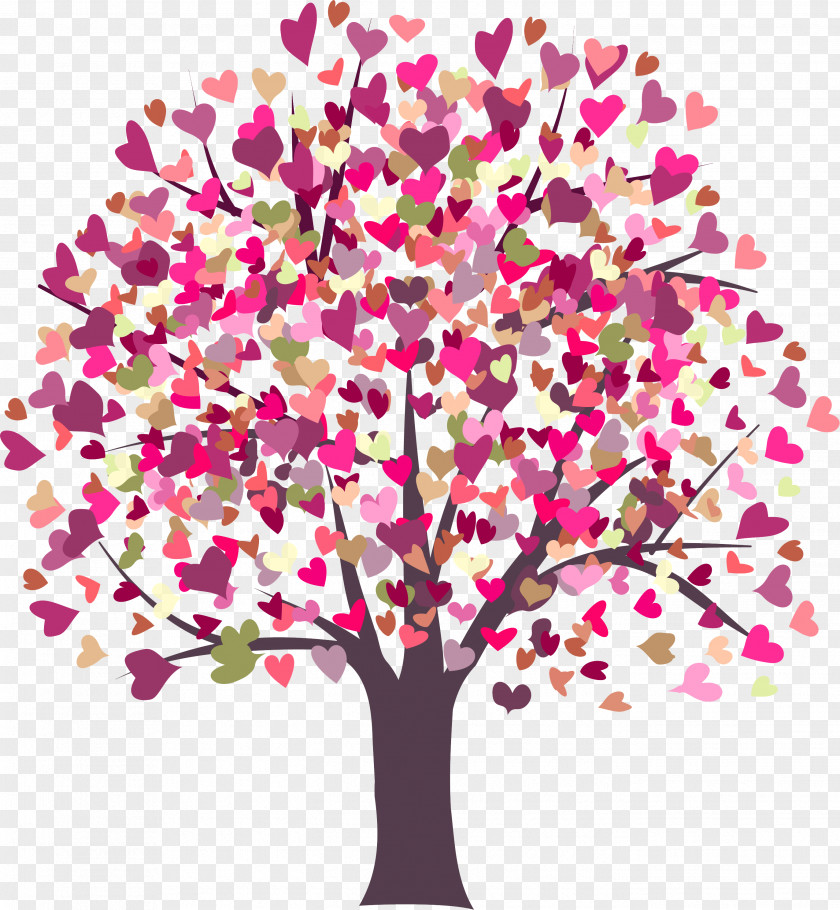 Fir-tree Heart Valentine's Day Stock Photography PNG