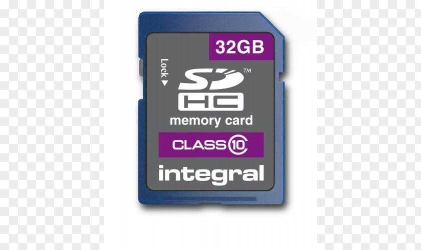 Integral Card Flash Memory Cards SDHC Secure Digital High Capacity Computer Data Storage PNG