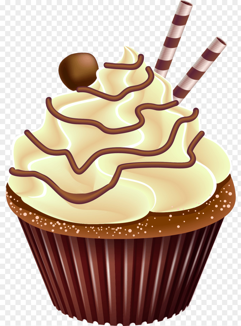 Panettone Cupcake Cream Dessert Image PNG