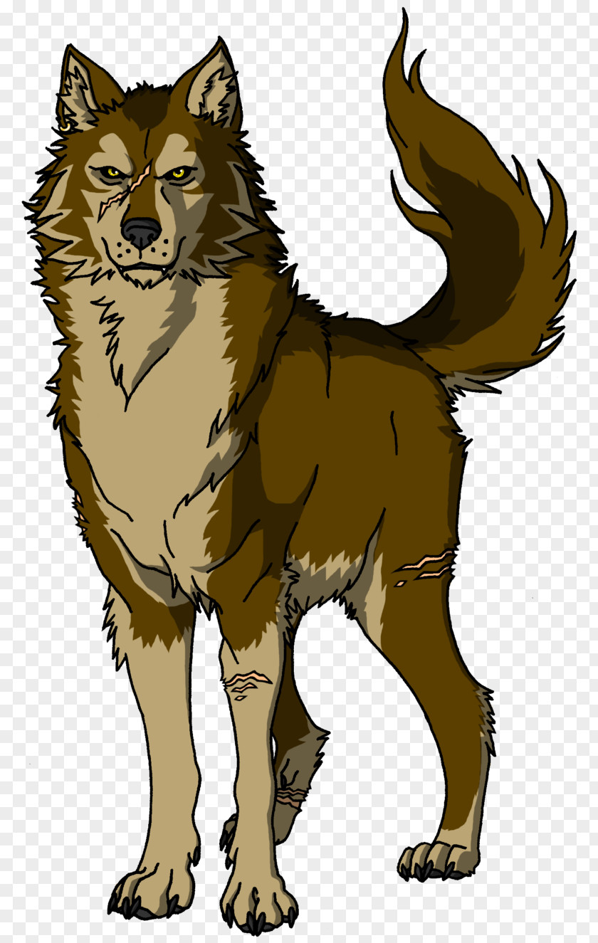 Wolf Cartoon Dog Puppy Drawing Red PNG