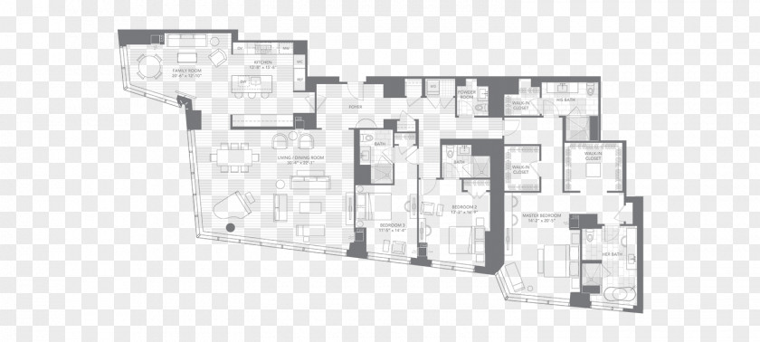 Real Estate Floor Plan Millennium Tower Storey Penthouse Apartment PNG