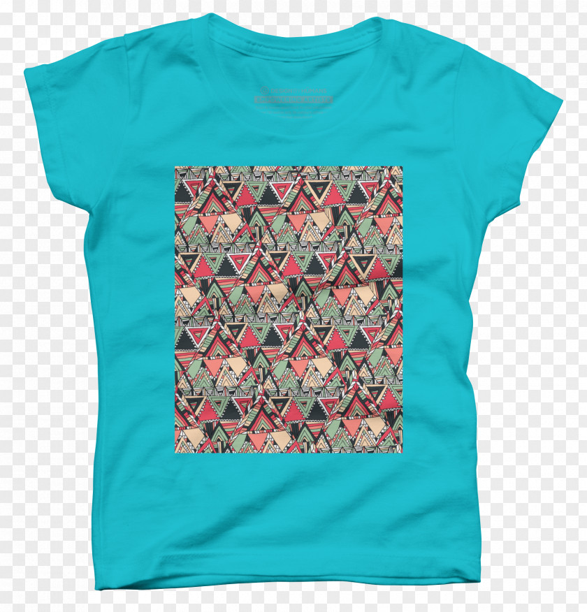Boho Pattern Printed T-shirt Hoodie Sleeve Crew Neck PNG