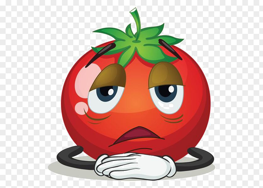 Cartoon Tomatoes Expression Tomato Vegetable Clip Art PNG