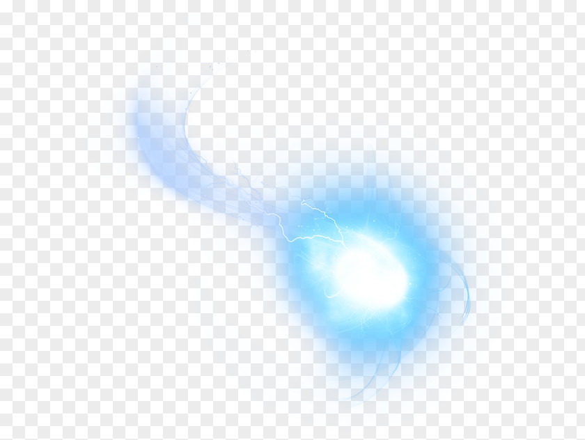 Energy Ball Light Blue Halo Icon PNG