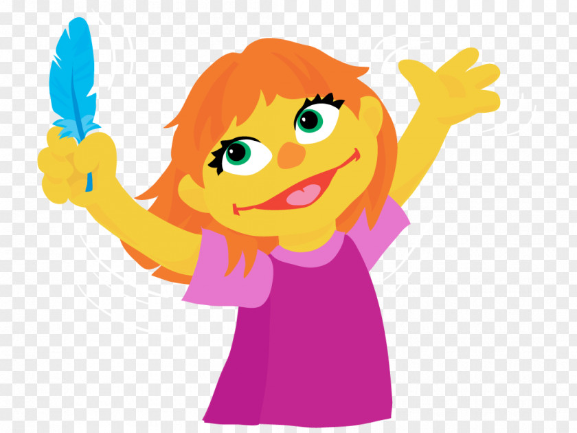 Muppet Julia Elmo Abby Cadabby Sesame Workshop Street Characters PNG