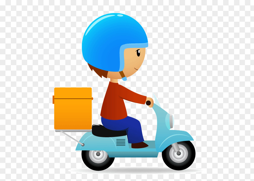 Scooter Pizza Delivery Royalty-free PNG