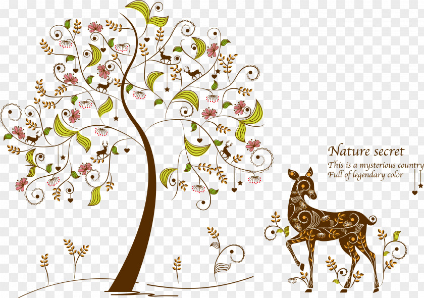 Badroom Vector Wall Decal Sticker Tree PNG