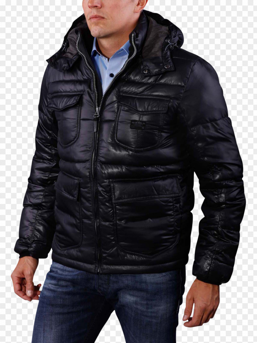 Black Denim Jacket Hoodie Leather Down Feather Clothing PNG