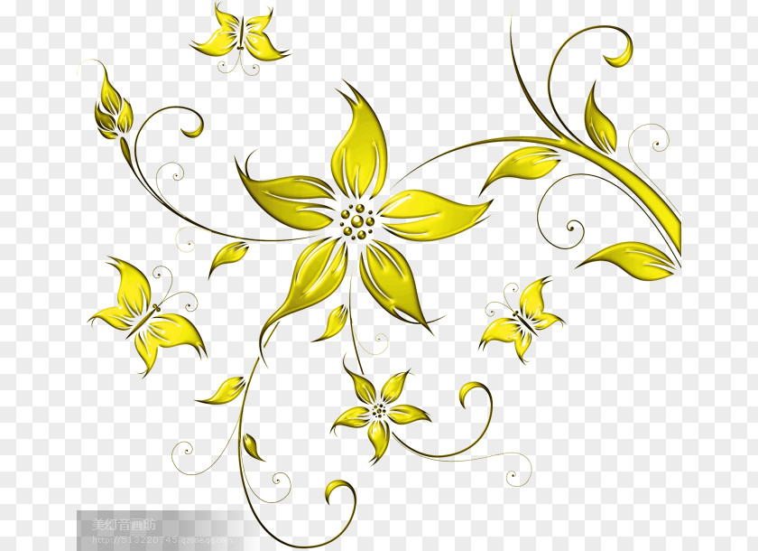 Design Clip Art Floral Image PNG