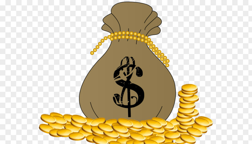 Money Bag Clip Art Coin Openclipart PNG