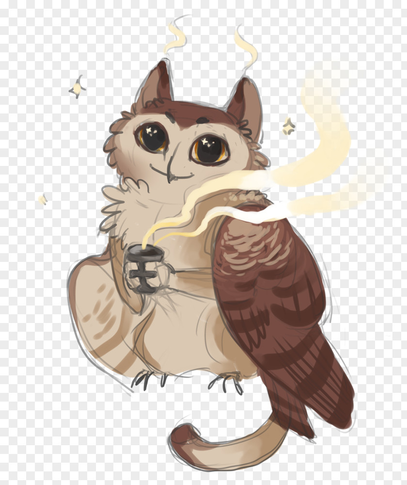 Q Version Of The Lovely Owl Digital Art PNG