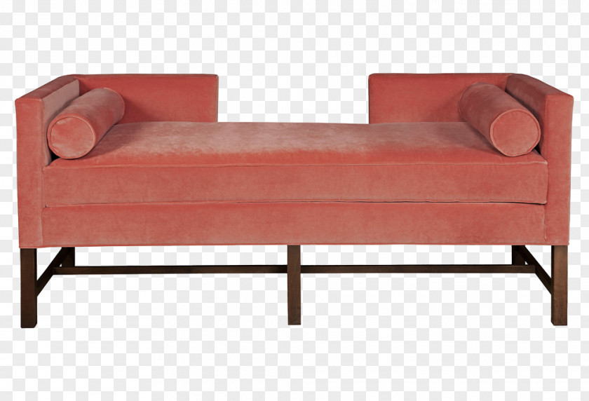 Red Bed End Stool Chaise Longue Chair Furniture Couch Tufting PNG