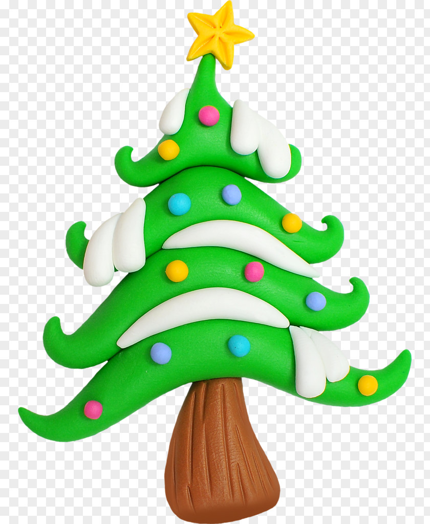 Christmas Day Clay Tree Ornament Frosty PNG
