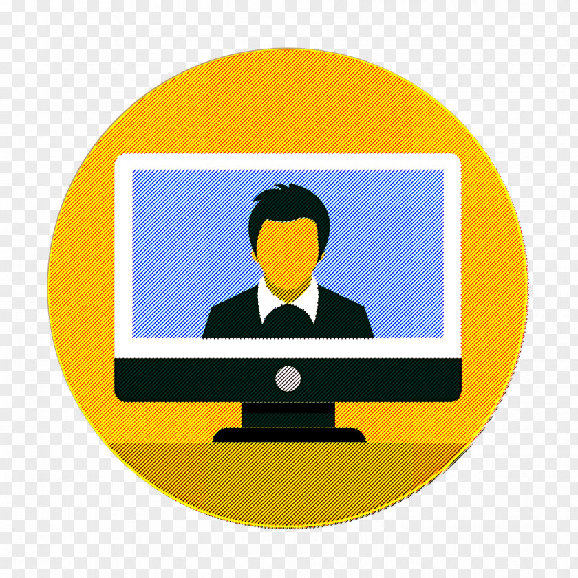Laptop Icon Video Conference Teamwork And Organization PNG