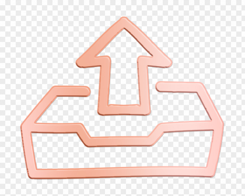 Outbox Icon Interface Hand Drawn PNG