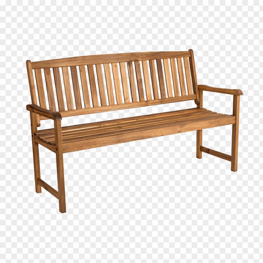 Outdoor Bench Garden Furniture Solid Wood Patio PNG