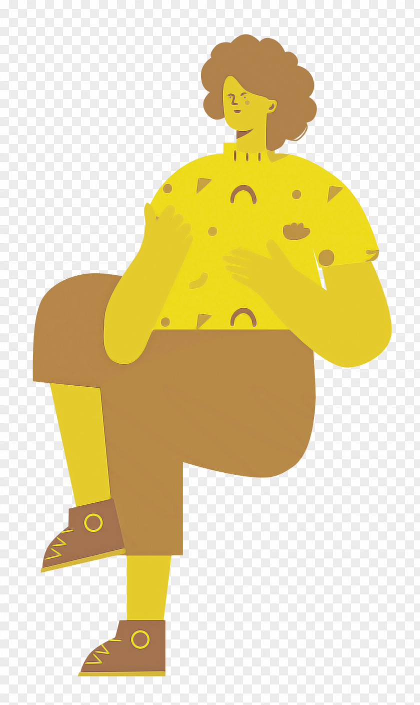 Sitting Chair Sitting Girl PNG