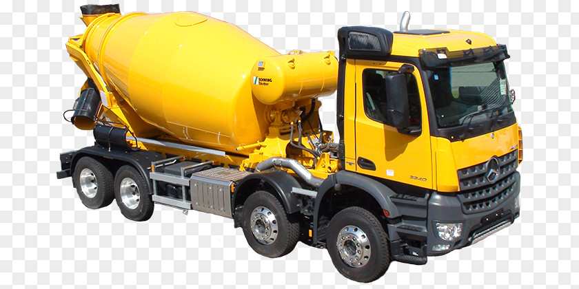 Truck Cement Mixers Betongbil Concrete Pump Plant PNG