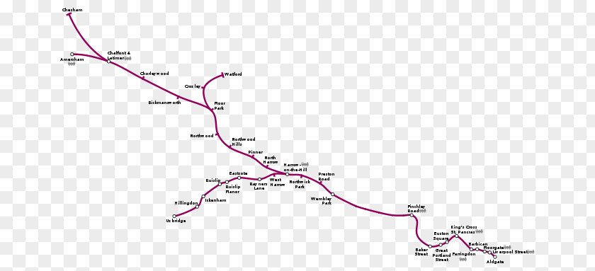 Tube Map Aldgate Station Metropolitan Line London Underground Chesham Rail Transport PNG