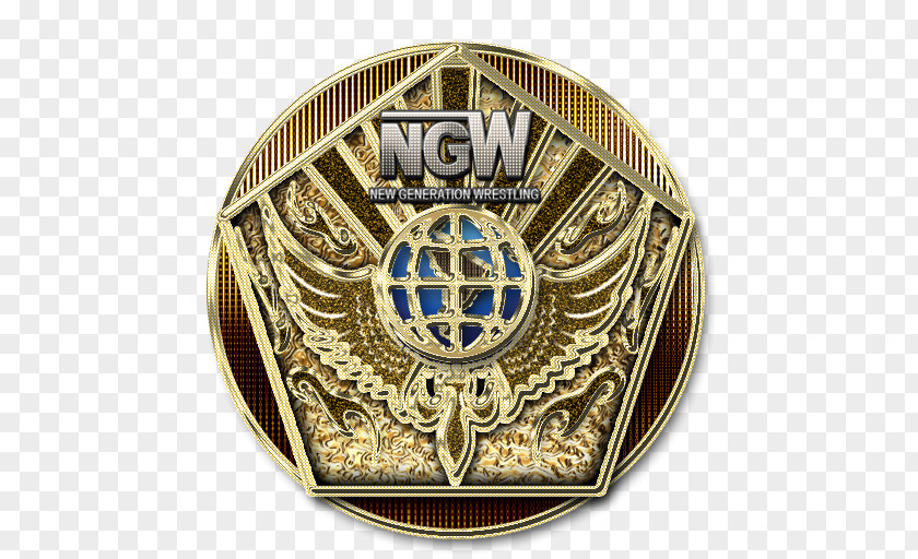 Extreme Championship Wrestling Gold Medal Emblem PNG