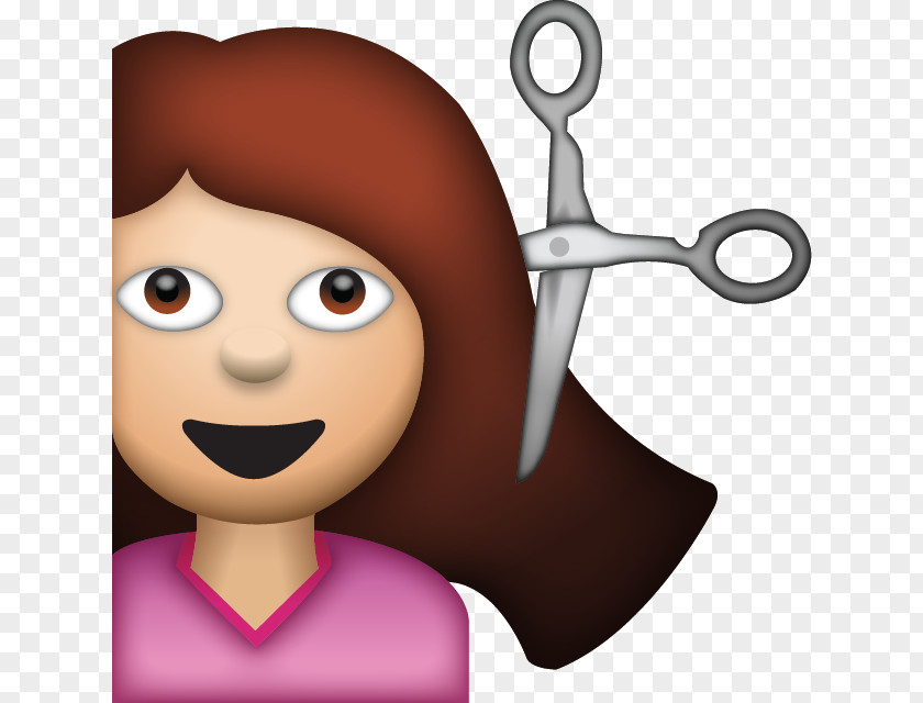 Haircut Hairstyle Emojipedia Pin PNG