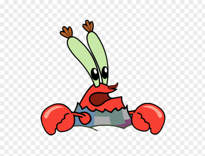 Lovely Cartoon Crab Boss Mr. Krabs Squidward Tentacles Clip Art PNG