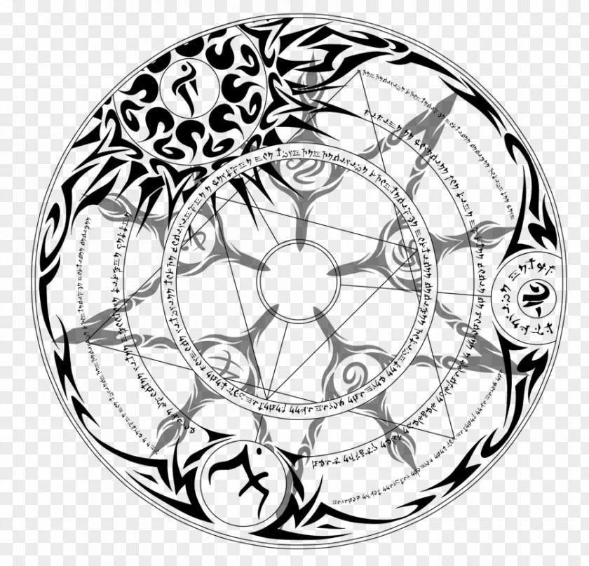 Circle Magic Drawing Art PNG