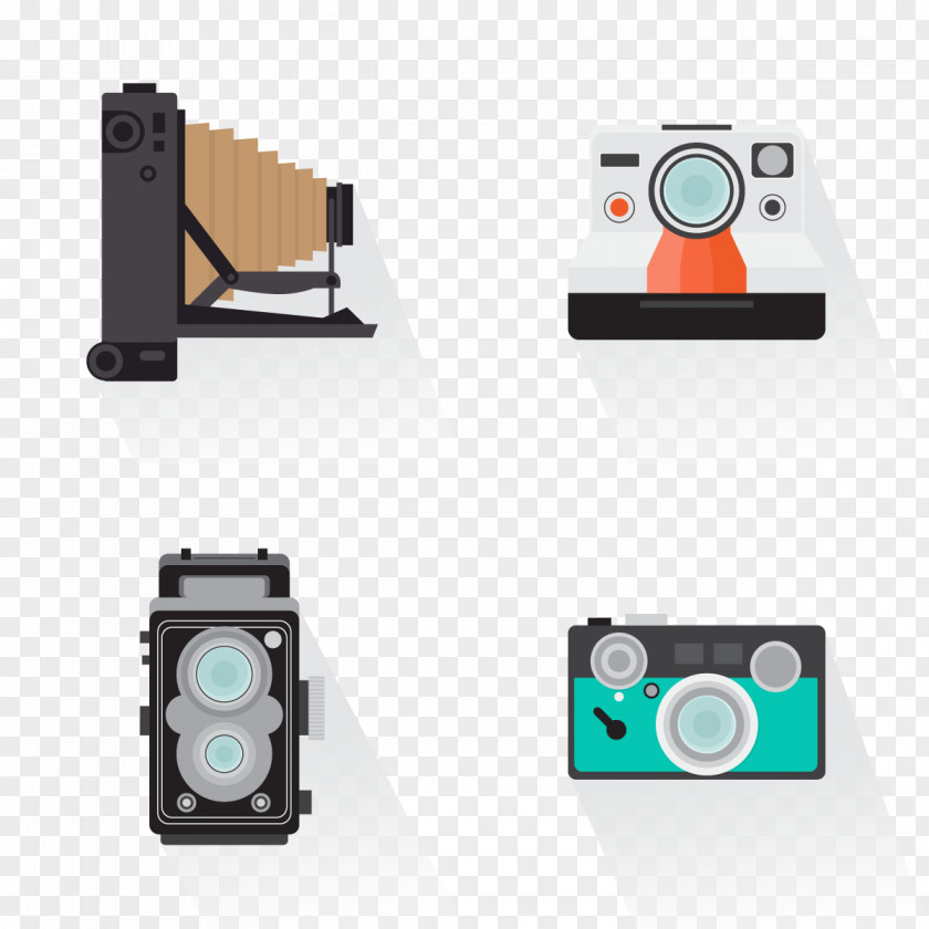 Vector Four Cameras Camera Monocular Adobe Illustrator PNG