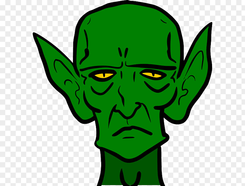 Ears Green Goblin Clip Art PNG
