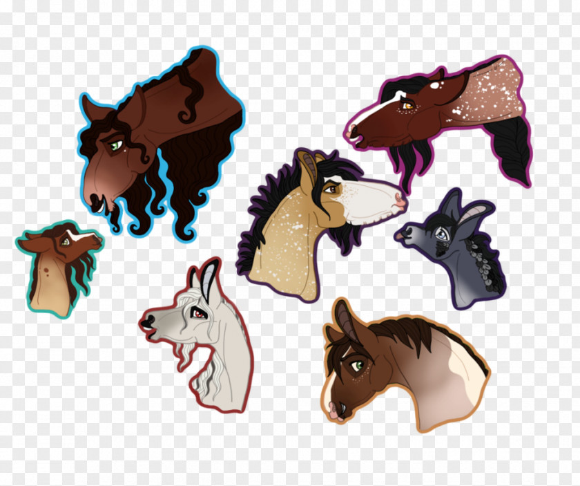 Mustang Illustration Cartoon Product Design Horse Tack PNG