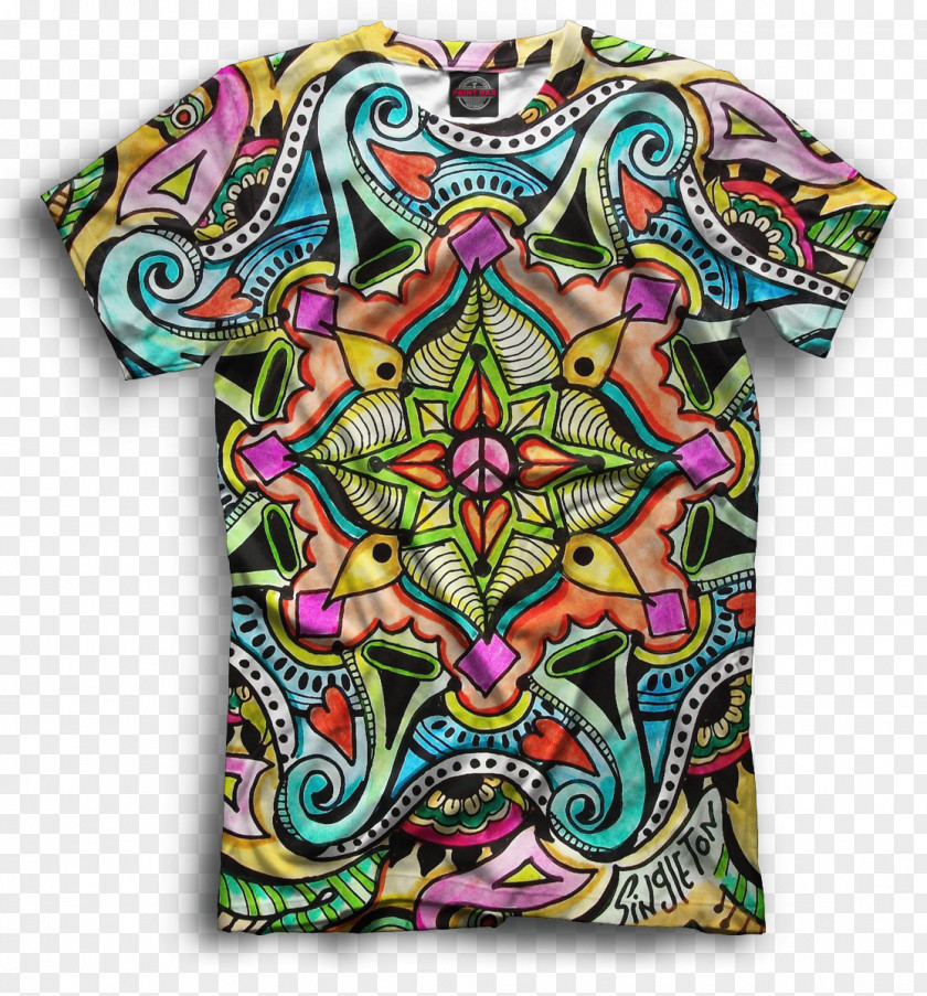 T-shirt Paisley Hippie Psychedelic Art PNG