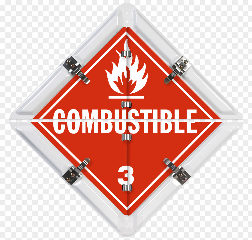 Wind Mil Combustibility And Flammability Placard Dangerous Goods HAZMAT Class 3 Flammable Liquids PNG