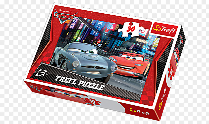 Car Puzzles Jigsaw Lightning McQueen Cars 2 Trefl PNG