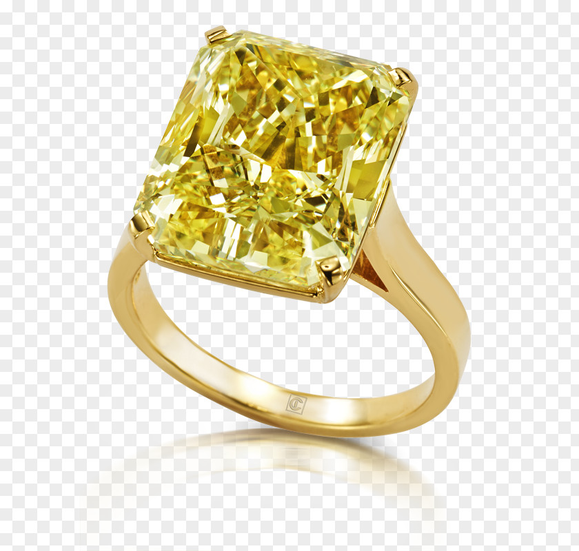 Diamond Earring Gemstone Yellow PNG