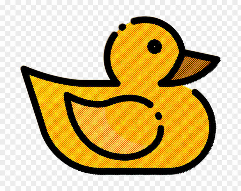 Duck Icon Rubber Baby Shower PNG