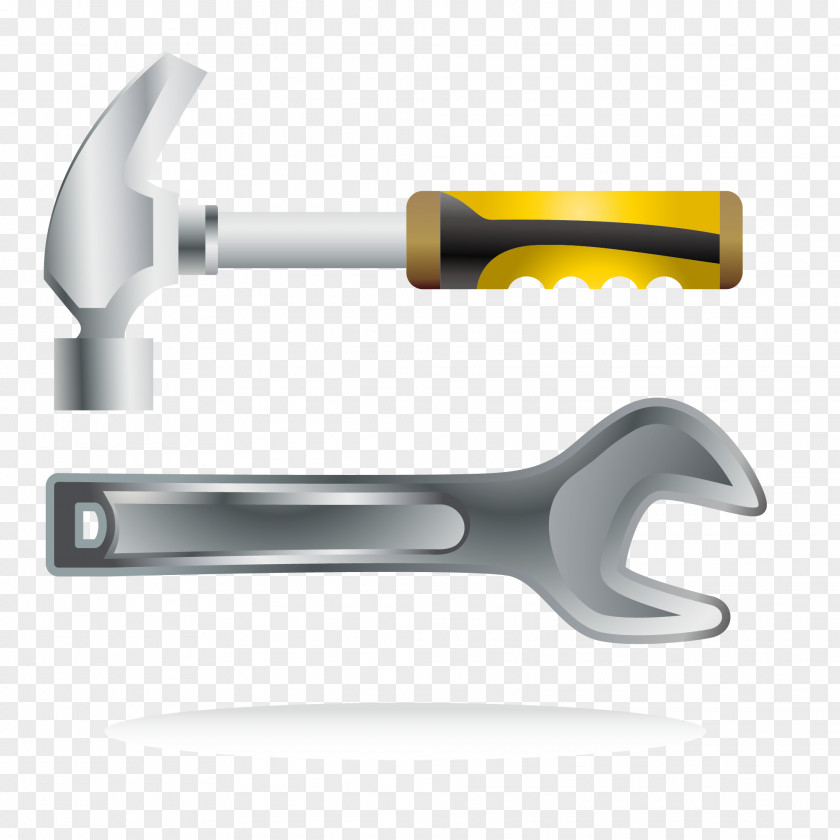 Hammer Wrench Vector Material Tool Icon PNG