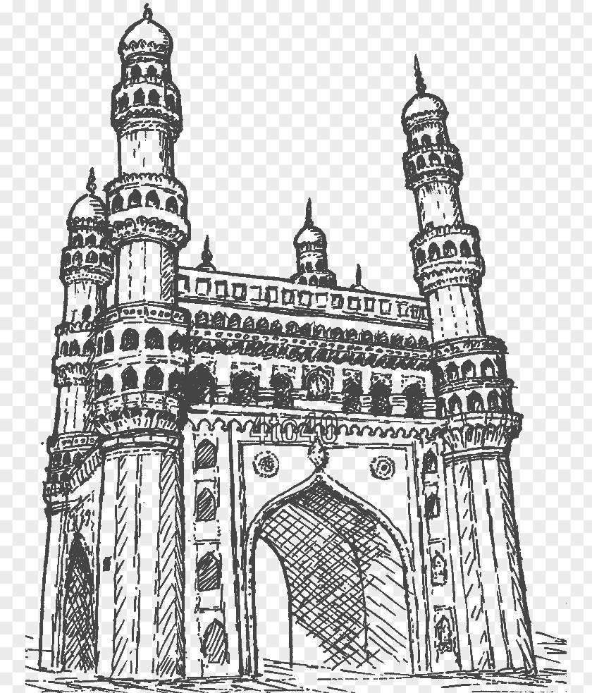 Taj Mahal Drawing Hyderabad Image Monument Video PNG