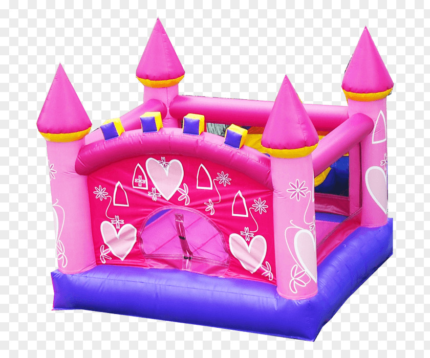 Castle Inflatable Trampoline Pink Toy PNG
