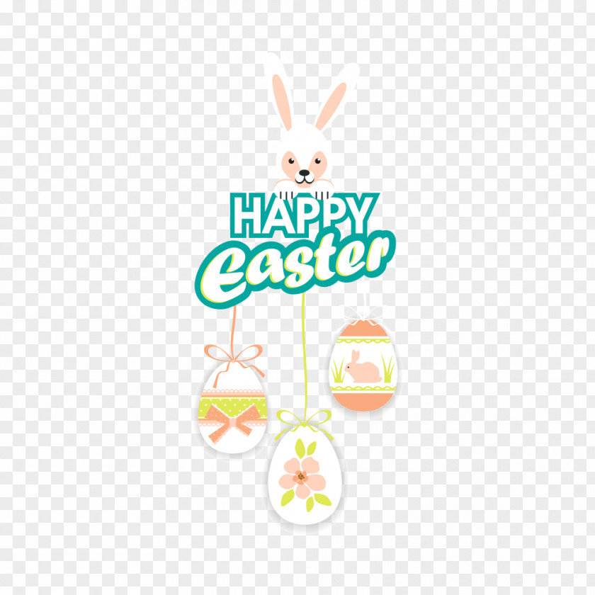 Easter Bunny Vector Material Egg PNG
