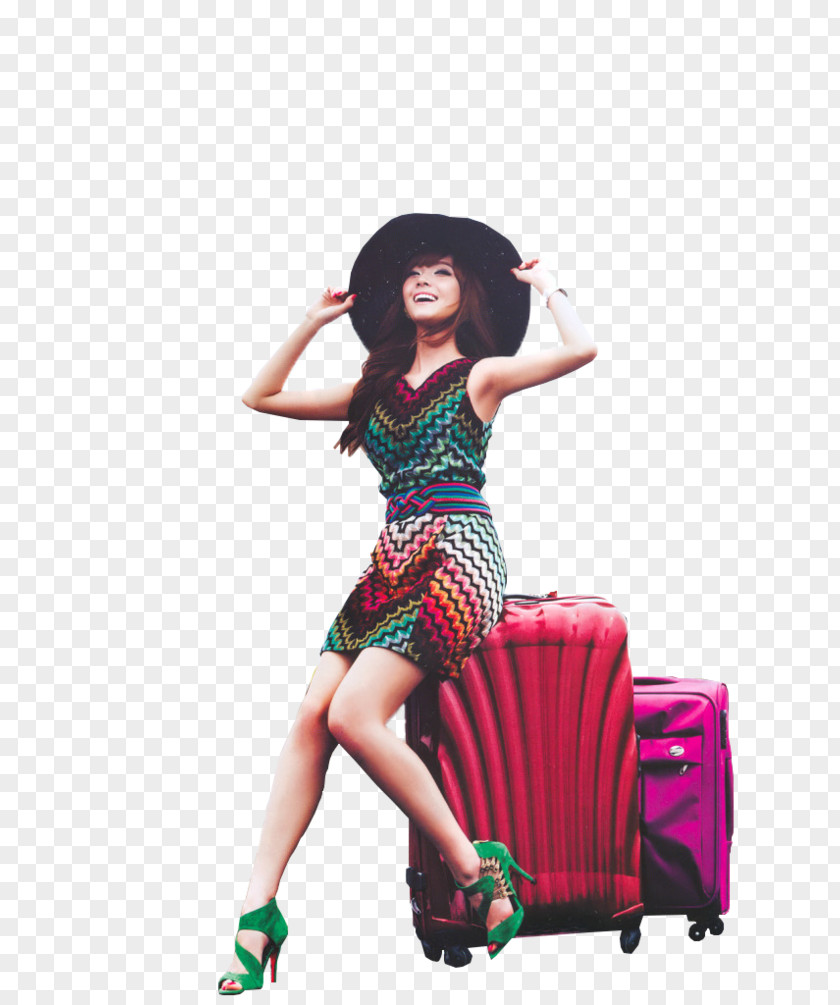 Jessica Suitcase Baggage Rendering PNG