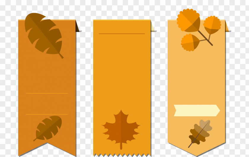 Autumn Leaves Flattened Promotional Tag Sales Promotion PNG